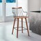 Armen Living Micah Walnut and Metal Modern 26" Counter Height Bar Stool LCMIBAWA26 - alternate 4
